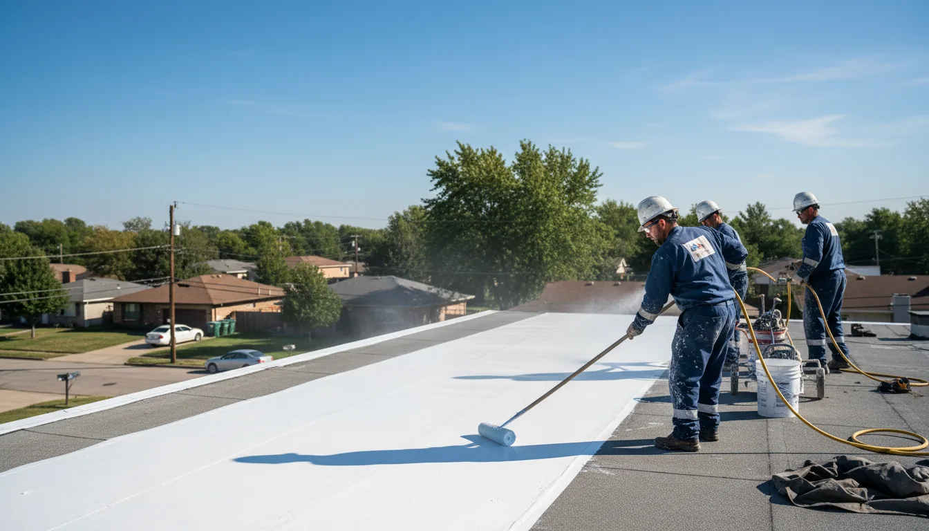 Commercial roof coating in Broadway, VA near me